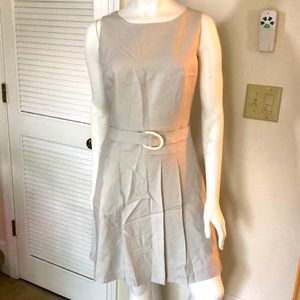 J. McLaughlin Light Grey Dress with Belt 2
